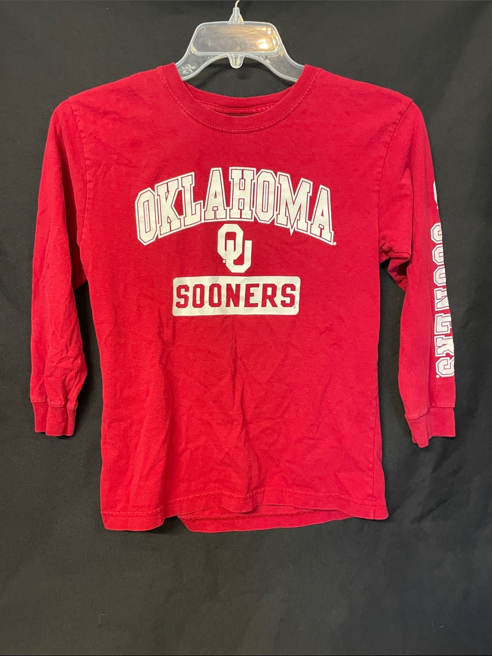 Oklahoma Sooners Red Long-Sleeve Kids Shirt